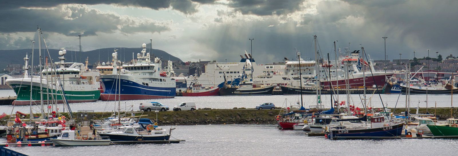 Lerwick Harbour in Shetland banner image